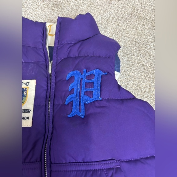 Ralph Lauren County Riders & Jockey Club Girls Reversible Puffy Vest Purple 4T - Picture 4 of 10